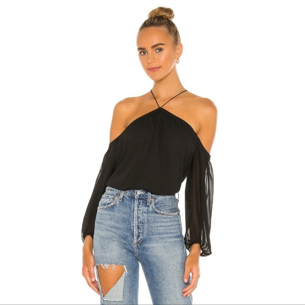 1.STATE High Neck Blouse